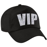VIP pet /cap zwart met zilver bedrukking volwassenen VIP pet /cap zwart met zilver bedrukking volwassenen