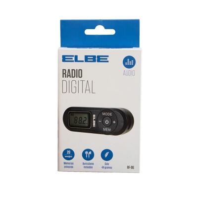 Portable Digitale Radio ELBE RF96 Zwart FM