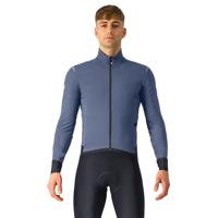Castelli Alpha Flight RoS lange mouw fietsjack twilight blue/silver reflex heren