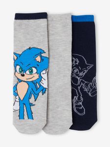 Set van 3 paar sokken Sonic® marineblauw