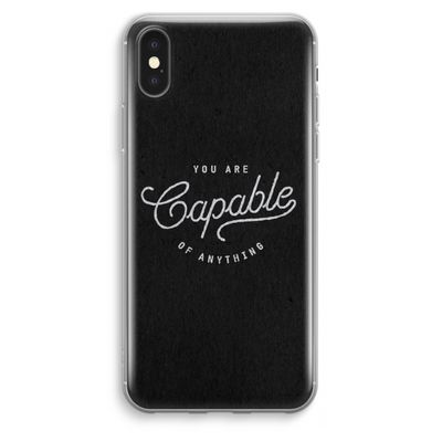 Capable: iPhone XS Max Transparant Hoesje