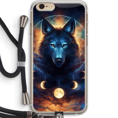 Wolf Dreamcatcher: iPhone 6 PLUS / 6S PLUS Transparant Hoesje met koord