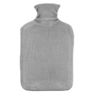 Warmwaterkruik - met fleecehoes - grijs - 1,75L - kruik