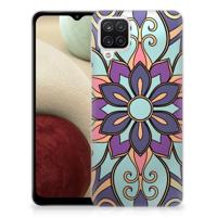 Samsung Galaxy A12 | TPU Case | Purple Flower