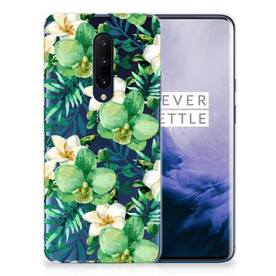 OnePlus 7 Pro | TPU Case | Orchidee Groen OnePlus 7 Pro | TPU Case | Orchidee Groen