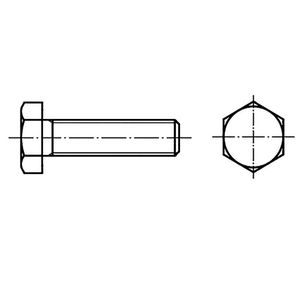 TOOLCRAFT 133853 Zeskantbout M16 20 mm Buitenzeskant DIN 961 Staal 50 stuk(s)