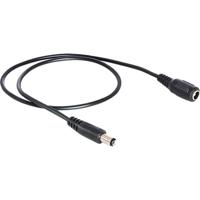 DeLOCK dc extension 5.5 x 2.1 mm male > female verlengkabel (zwart, 0,5 meter)