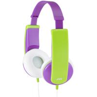 JVC HA-KD5-V-E On Ear koptelefoon Kinderen Kabel Lila, Groen Volumebegrenzing, Lichtgewicht - thumbnail