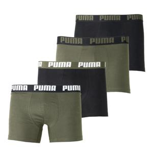 PUMA Boxershorts Everyday 4-Pack Donkergroen Zwart