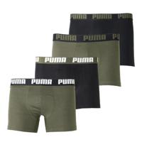 PUMA Boxershorts Everyday 4-Pack Donkergroen Zwart - thumbnail