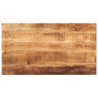 Tafelblad rechthoekig 120x60x2,5 cm massief ruw mangohout