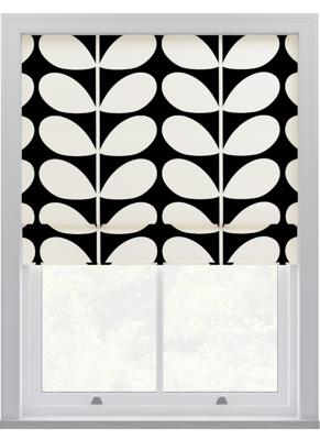 Orla Kiely - Vouwgordijnen - Jumbo Solid Stem Zwart