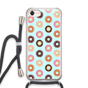 Donuts: iPhone 8 Transparant Hoesje met koord