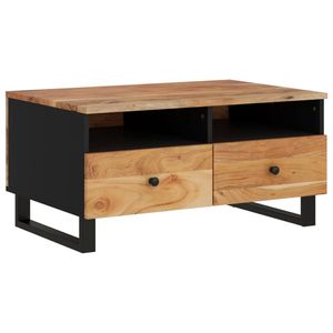 vidaXL Salontafel 80x54x40 cm massief acaciahout en bewerkt hout