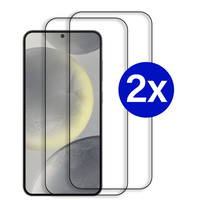 Double Pack - Screenprotector geschikt voor Samsung Galaxy A21 - Premium - Volledig bedekt - Edge to edge - Tempered Glass - Beschermglas - Glas - 2x Screenprotector - Transparant