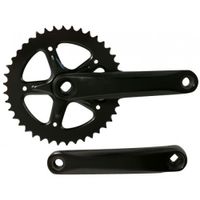 Hzb Crankset / kettingwiel aluminium 42t 1/8 + 3/32 170 mm -1 mm zwart - thumbnail