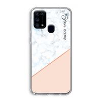 Marmer in stijl: Samsung Galaxy M31 Transparant Hoesje