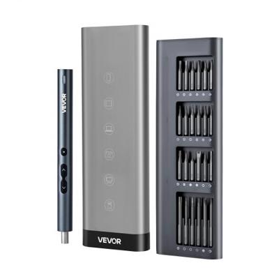 VEVOR Elektrische precisieschroevendraaier (48 magnetische bits) Mini elektrische schroevendraaier met magnetische opbergdoos, led-lampje en type-C oplaadfunctie, voor het repareren van mobiele telefoons en laptops