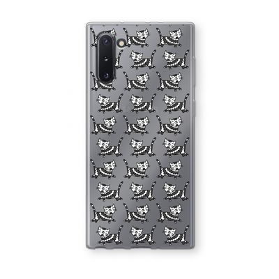 Zwarte poes: Samsung Galaxy Note 10 Transparant Hoesje