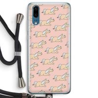 Ponys: Huawei P20 Transparant Hoesje met koord