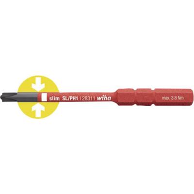 Wiha VDE-Wechselklinge slimVario Xeno Schlitz/PZ 1x75mm VDE Plus/minus Verwisselbare kling SL/PZ 1 83 mm Geschikt voor Wiha Torque