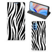 OPPO Reno4 Pro 5G Hoesje maken Zebra - thumbnail