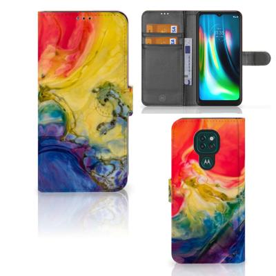 Hoesje Motorola Moto G9 Play | E7 Plus Watercolor Dark