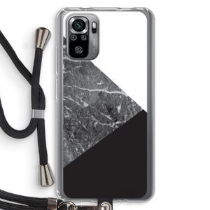 Combinatie marmer: Xiaomi Redmi Note 10S Transparant Hoesje met koord