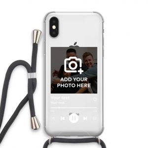 Music Player: iPhone XS Transparant Hoesje met koord