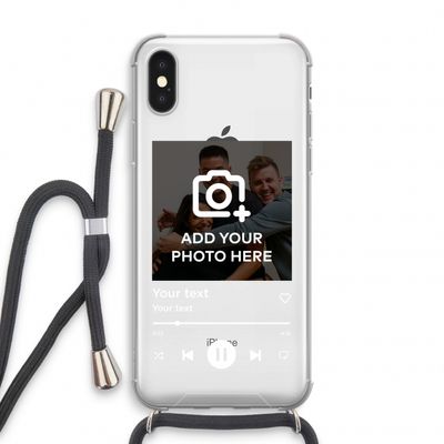 Music Player: iPhone XS Transparant Hoesje met koord
