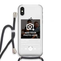 Music Player: iPhone XS Transparant Hoesje met koord