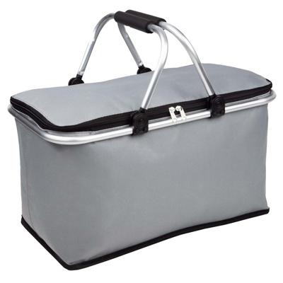 Koeltas - grijs - 48 x 28 x 25 cm - boodschappenmand - draagtas
