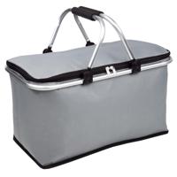 Koeltas - grijs - 48 x 28 x 25 cm - boodschappenmand - draagtas