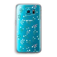 Small white flowers: Samsung Galaxy S6 Transparant Hoesje