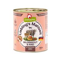 GRANATAPET Liebling's Mahlzeit Vension ragout and beef - natvoer voor honden - 800g