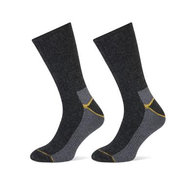 STAPP Thermosokken Heren Yellow 2-pack Antraciet Melange-39/42