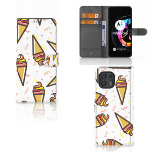 Motorola Edge 20 Lite Book Cover Icecream