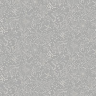 Dutch Wallcoverings Angas - Wilma Grey - Grijs