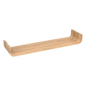 Wandplankje/boekenplankje Fixy - bruin - lamellen hout look - 80 x 20 x 10 cm