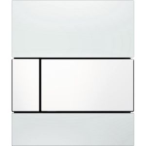 Urinoir Bedieningsplaat TECE Square Glas Wit 10,4x12,4 cm (met witte toetsen)