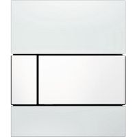 Urinoir Bedieningsplaat TECE Square Glas Wit 10,4x12,4 cm (met witte toetsen)