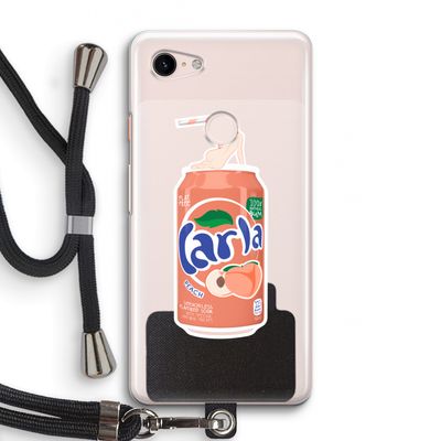 S(peach)less: Pixel 3 Transparant Hoesje met koord