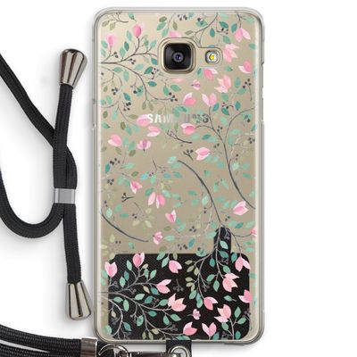 Sierlijke bloemen: Samsung Galaxy A5 (2016) Transparant Hoesje met koord