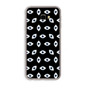 Eyes pattern: Samsung Galaxy J4 Plus Transparant Hoesje