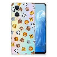 TPU bumper voor OPPO Reno8 Lite Dieren Emojis