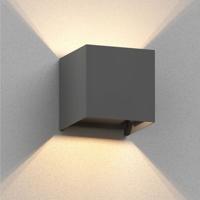 Buitenlamp kubus &apos;Lia&apos; G9 vierkant metaal 10cm