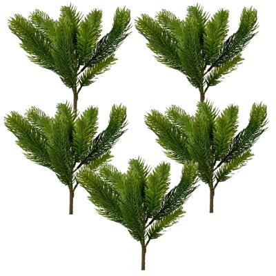Kersttak/dennentak - 10x - groen - L25 cm - kunsttak - kerststukje maken nep tak