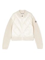 Moncler Enfant doudoune zippée à patch logo - Tons neutres - thumbnail