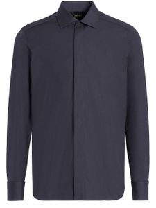 Zegna Trofeo silk shirt - Bleu