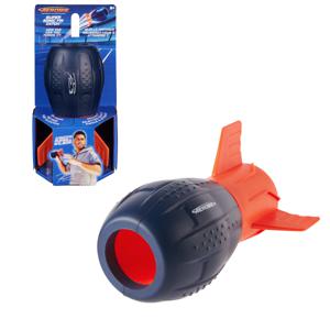Aerobie - Super Sonic Fin Catch-rugbyspeeltje - Aerodynamische Russell Wilson-rugbybal met zachte constructie buitenspellen - Blauw en oranje